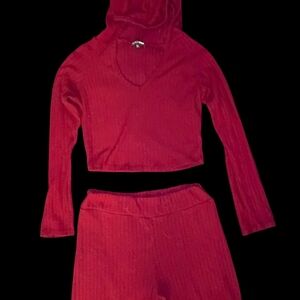 Fashion Nova Red Pajama Set